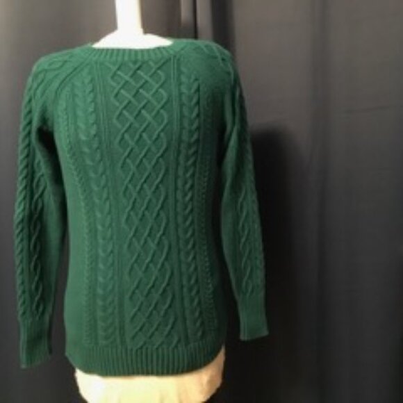 Gap 100% Cotton Green Pullover Sweater - Picture 1 of 2